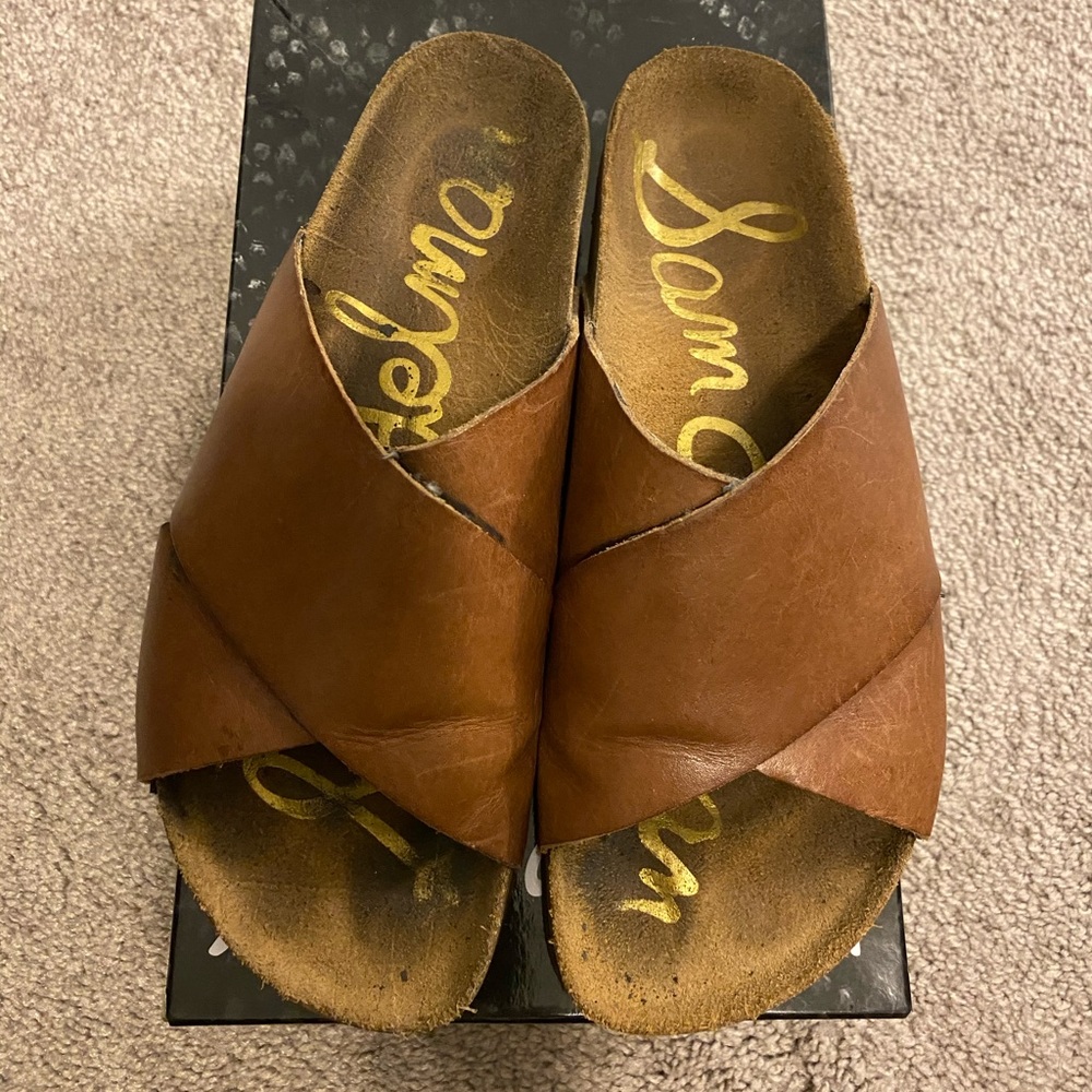 Sam Edelman Adora Brown Crisscross sandal